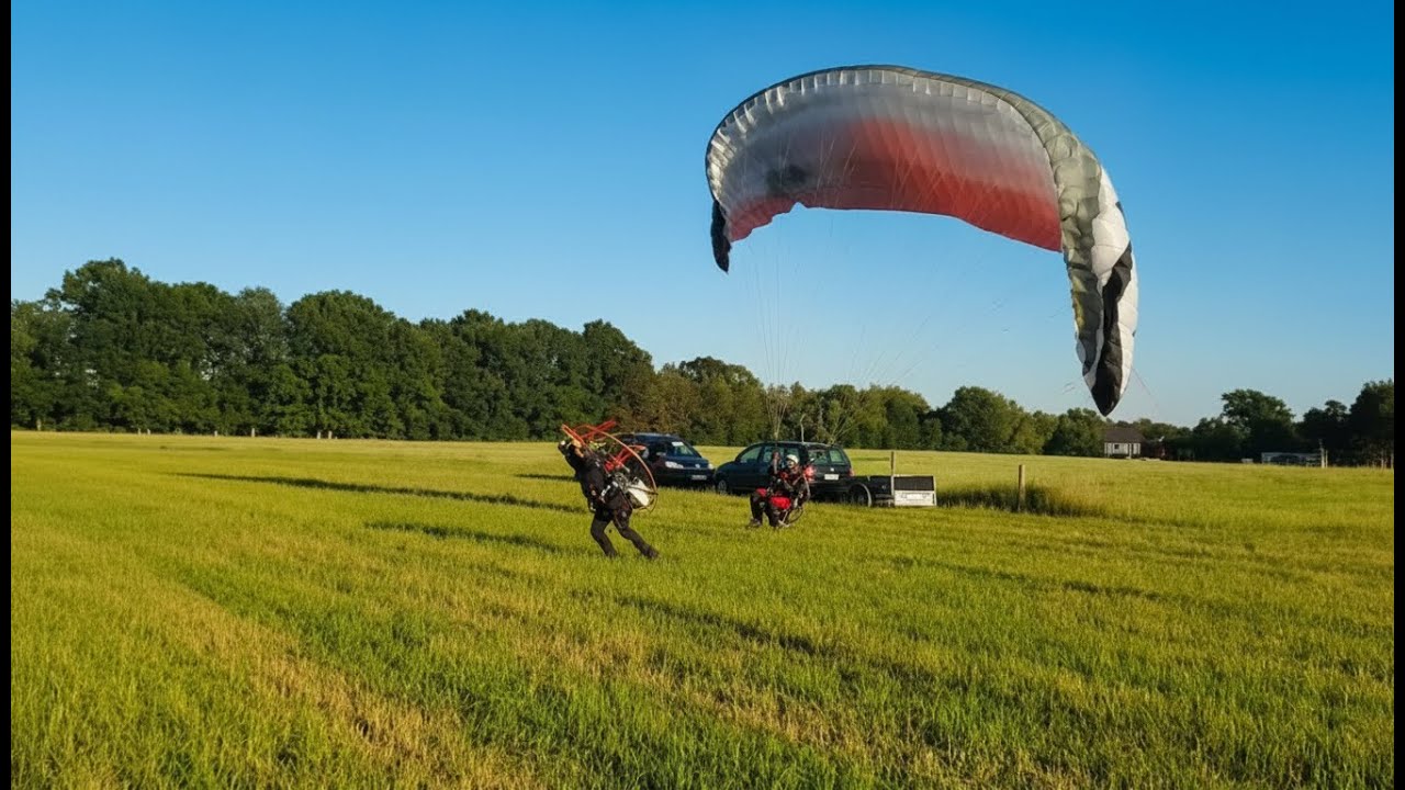 Paramotor Foot launch Dudek Synthesis2  PPG Patang i believe i can fly!