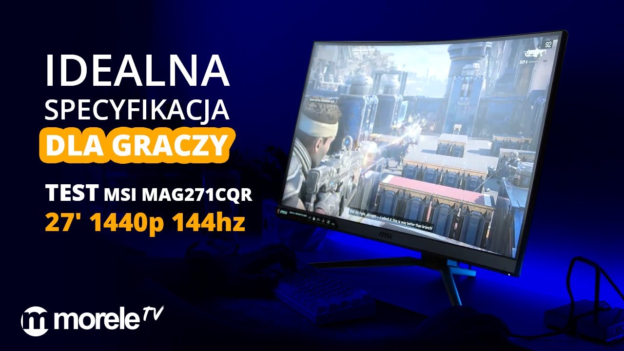 Idealna specyfikacja DLA GRACZY | Test MSI MAG271CQR 1440p 144hz