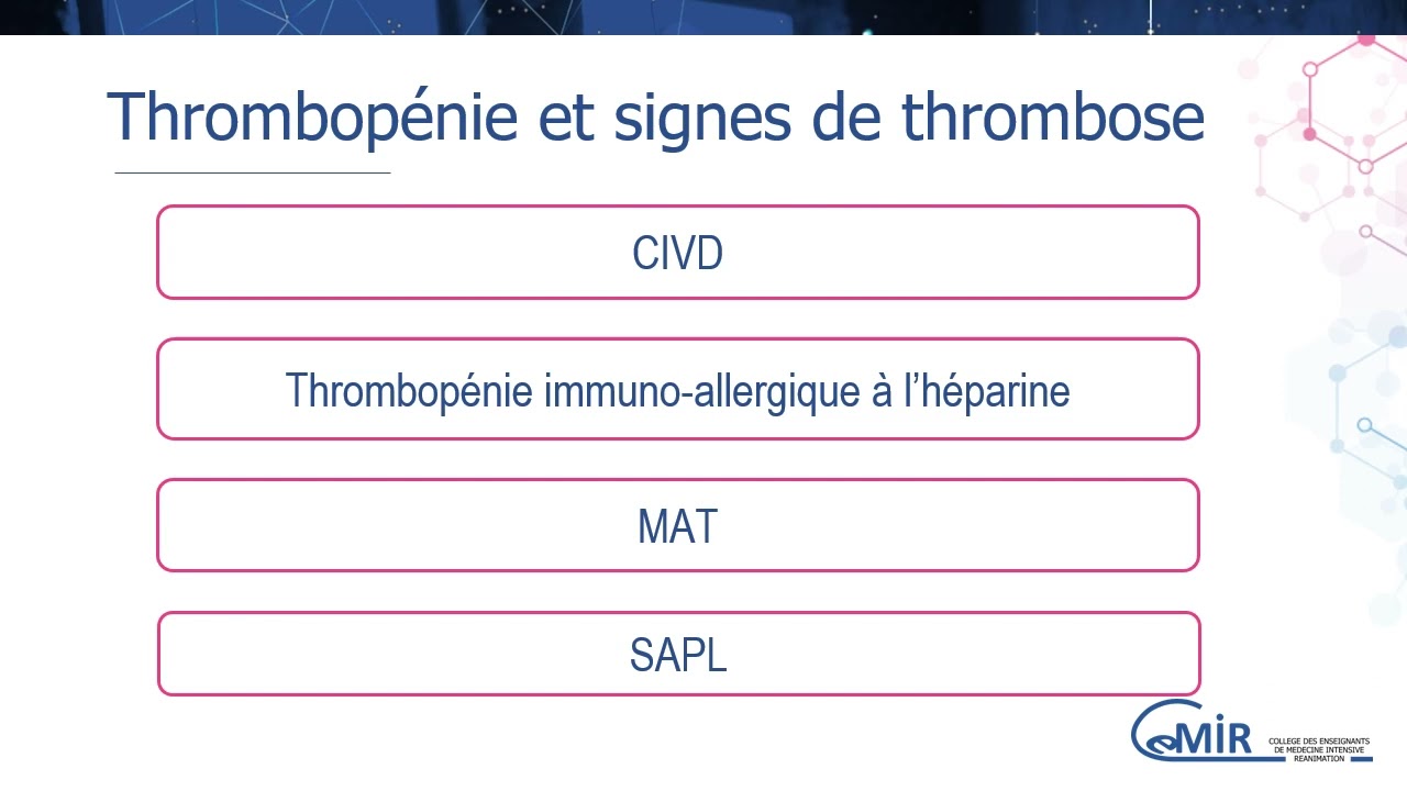 10 63 1 Thrombopénie