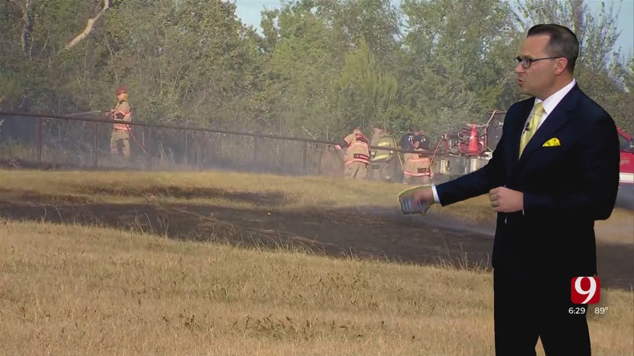 Wildfire Grows In NE OKC, Firefighters Responding