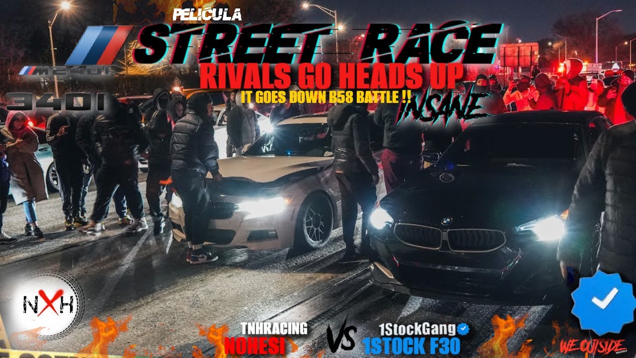 NOHESI BIG TURBO 340 BMW VS 1STOCKF30 M240 BIG TURBO INSANE LAUNCHES !!!
