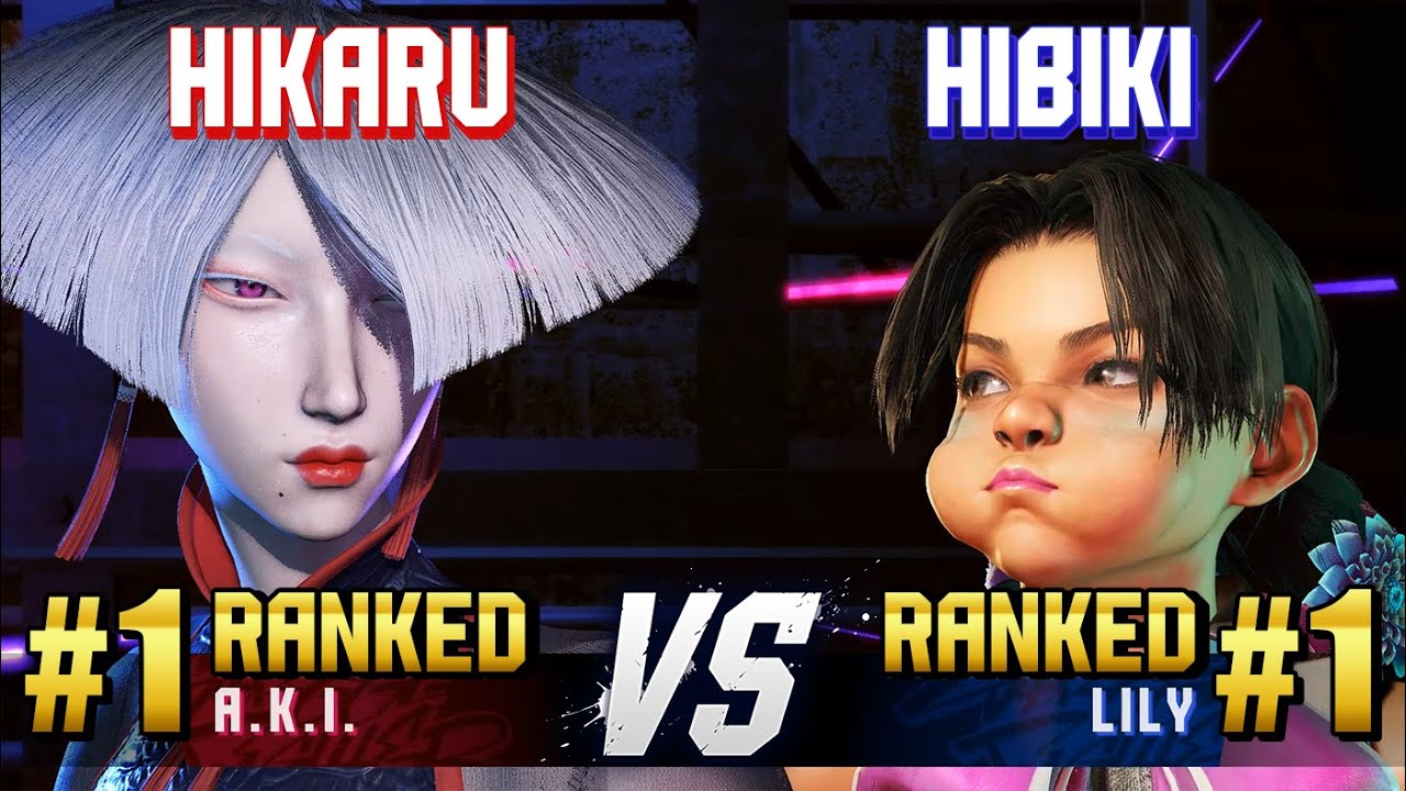SF6 ▰ HIKARU (#1 Ranked A.K.I.) vs HIBIKI (#1 Ranked Lily) ▰ High Level Gameplay