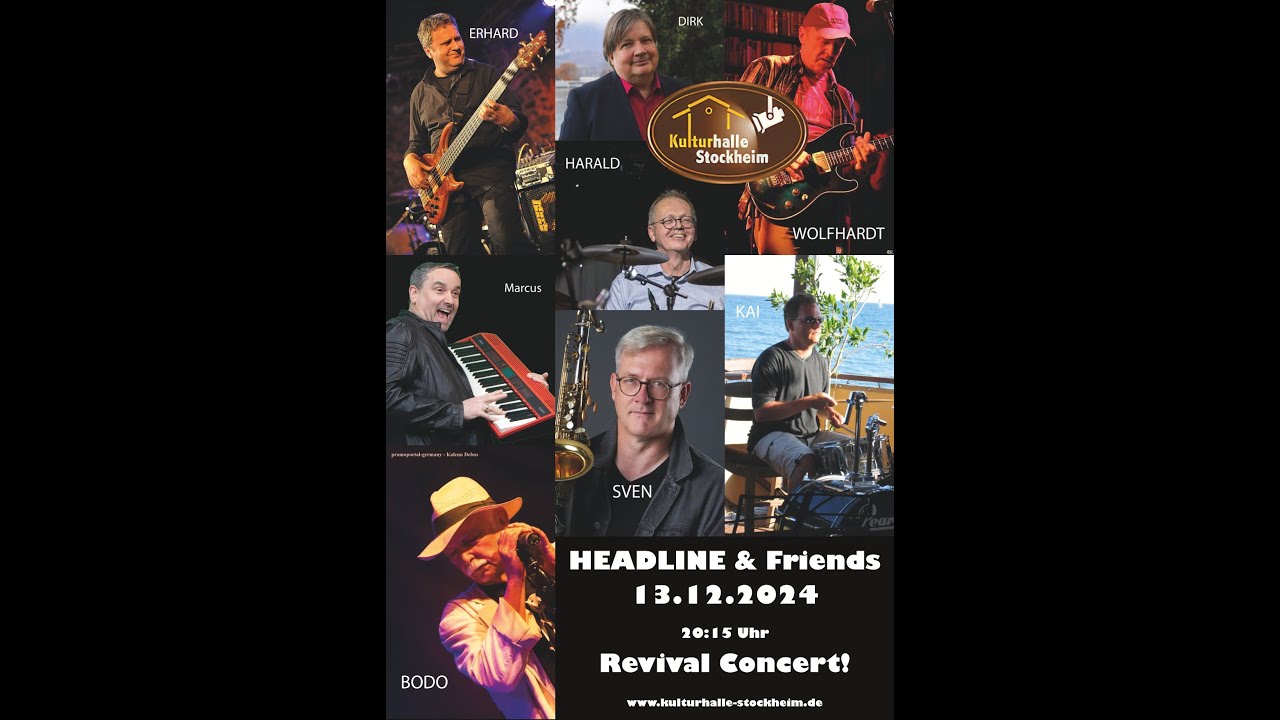 Headline & Friends am 13.12.24 live in der Kulturhalle Stockheim.