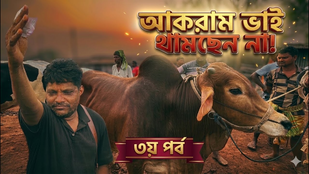 আবারও ষাঁড় গরু কিনলেন আকরাম ভাই! দরদাম যুদ্ধ, শেষ বিকেলে হাট মাতালেন | Rajshahi City Haat Part 3