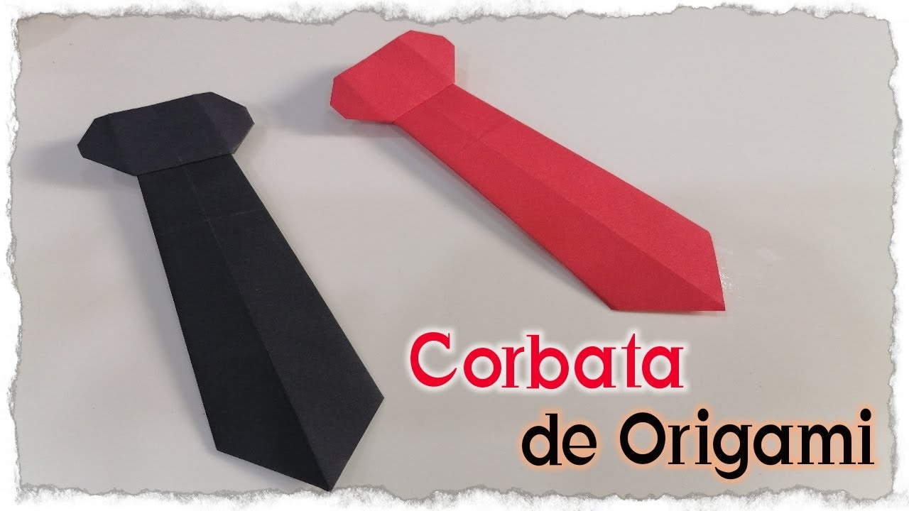 Cómo hacer un corbata de papel para papá - Corbata de Origami