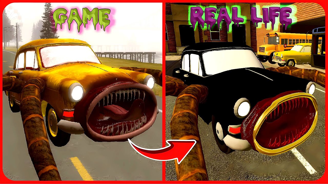 Car Eater Vs Real Life - All Eat Monster In Real Life | Guess The Eater (Garry's Mod)