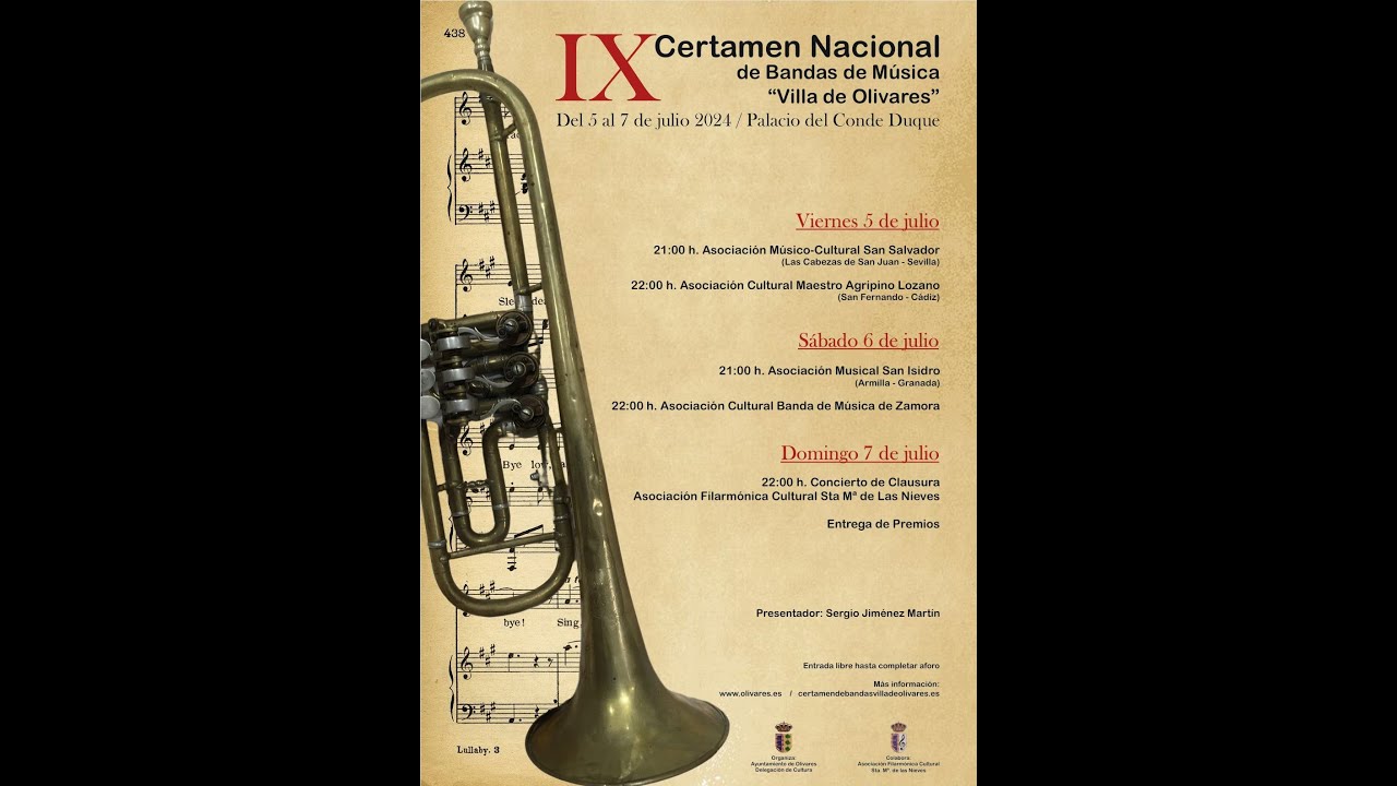 CERTAMEN DE BANDAS VILLA DE OLIVARES 2024 - ASOCIACIÓN MÚSICO-CULTURAL SAN SALVADOR - CONCHA MANZANA