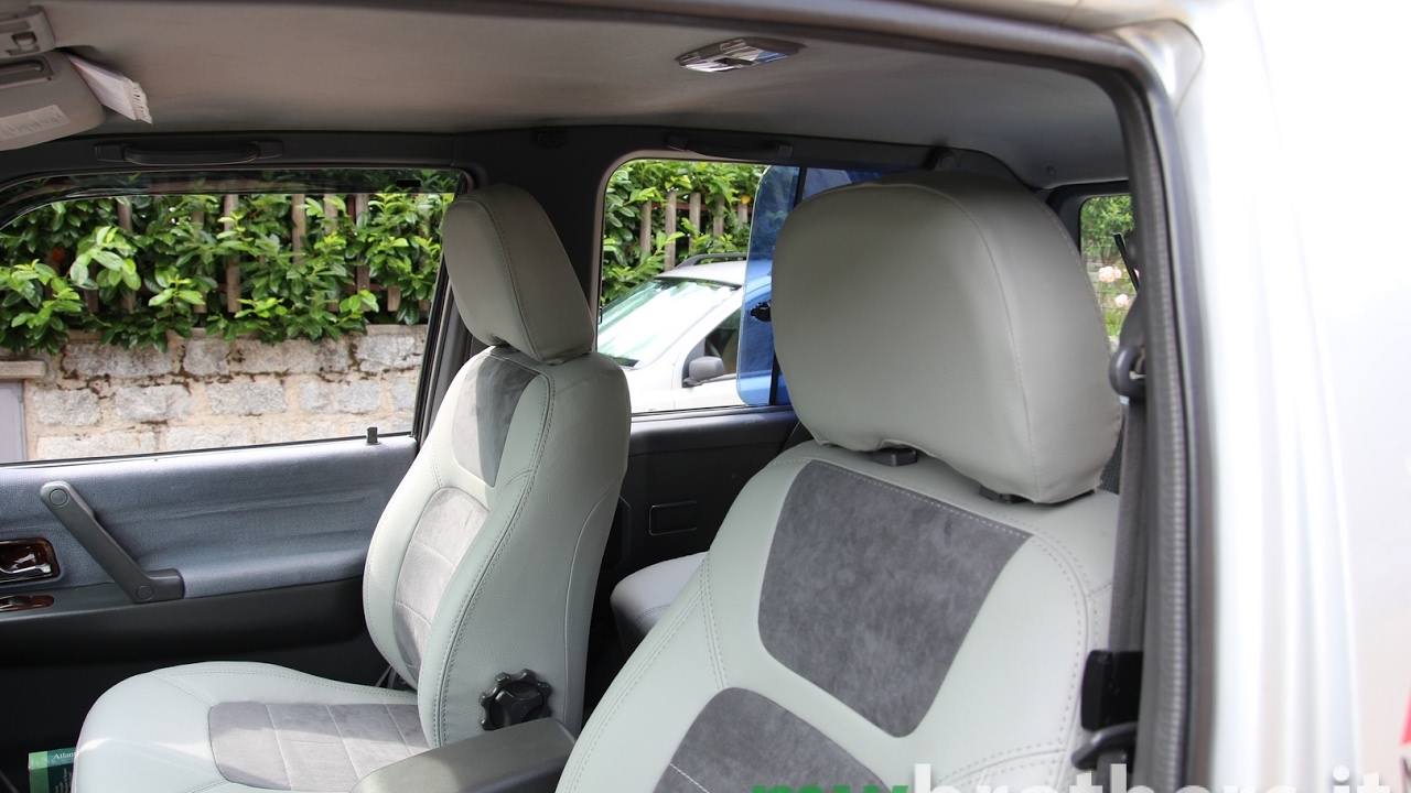 Seat covers for MITSUBISHI Pajero II (V20) (1991—1999) leather interior MW BROTHERS ITALY