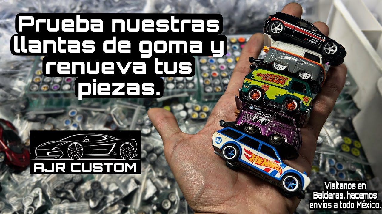 Descubre la forma m&aacute;s f&aacute;cil de colocar llantas de goma a tus HOT WHEELS #customized #custom