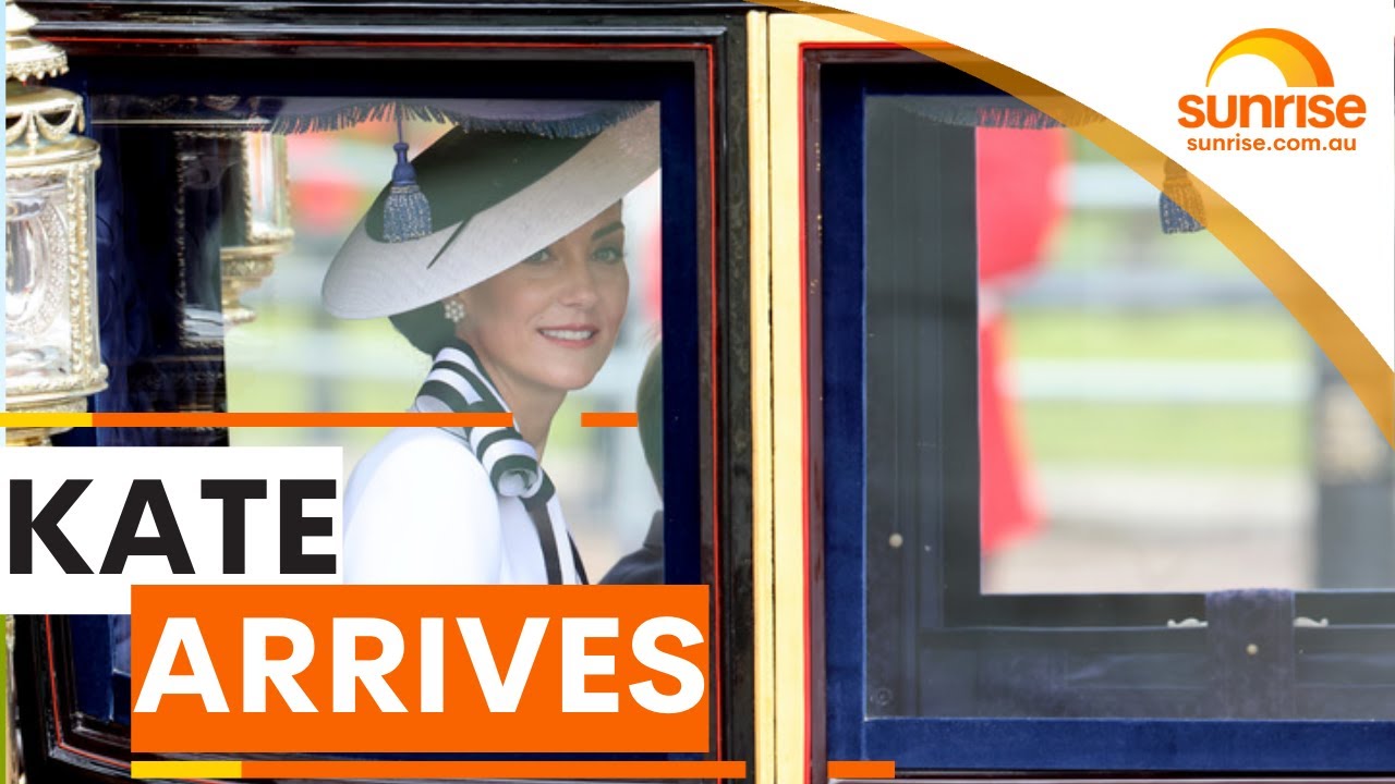 First glimpse of Princess Catherine arriving at Trooping of Colour | Sunrise