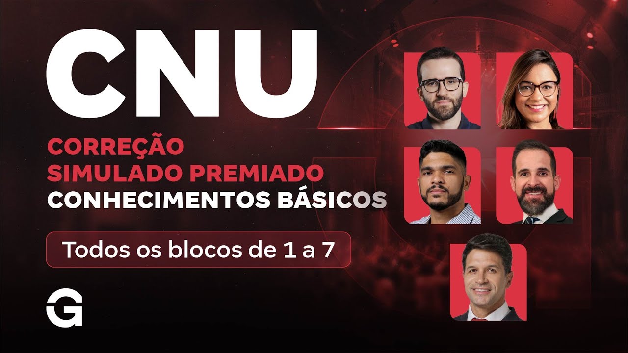 CNU 2025: Correção Simulado Premiado  | Conhecimentos básicos para todos os blocos de 1 a 7