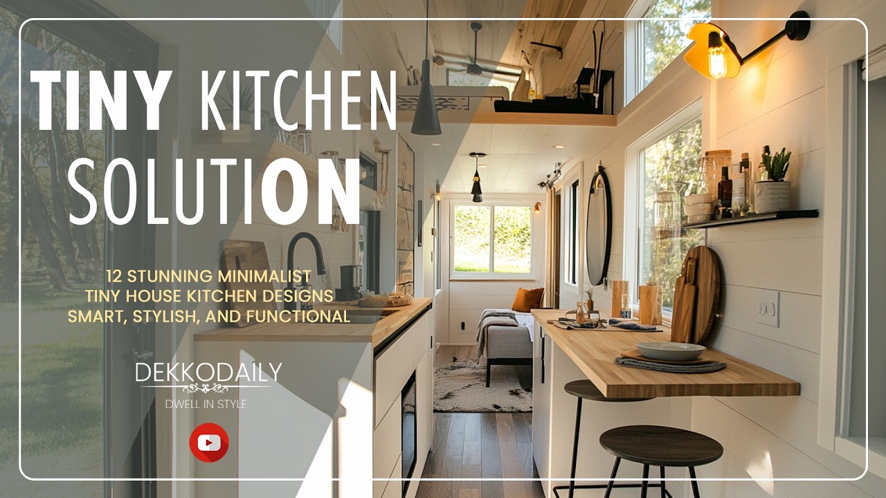 Small Kitchen Design Ideas: 12 Stunning Minimalist Tiny House Kitchen Designs | Stylish & Functional