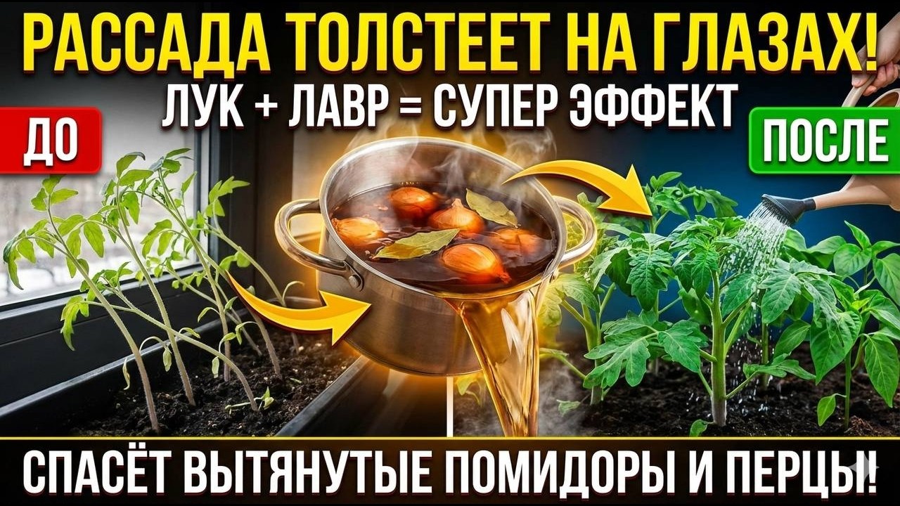 Не покупай стимуляторы! Сделай этот отвар и забудь про вытянутую рассаду