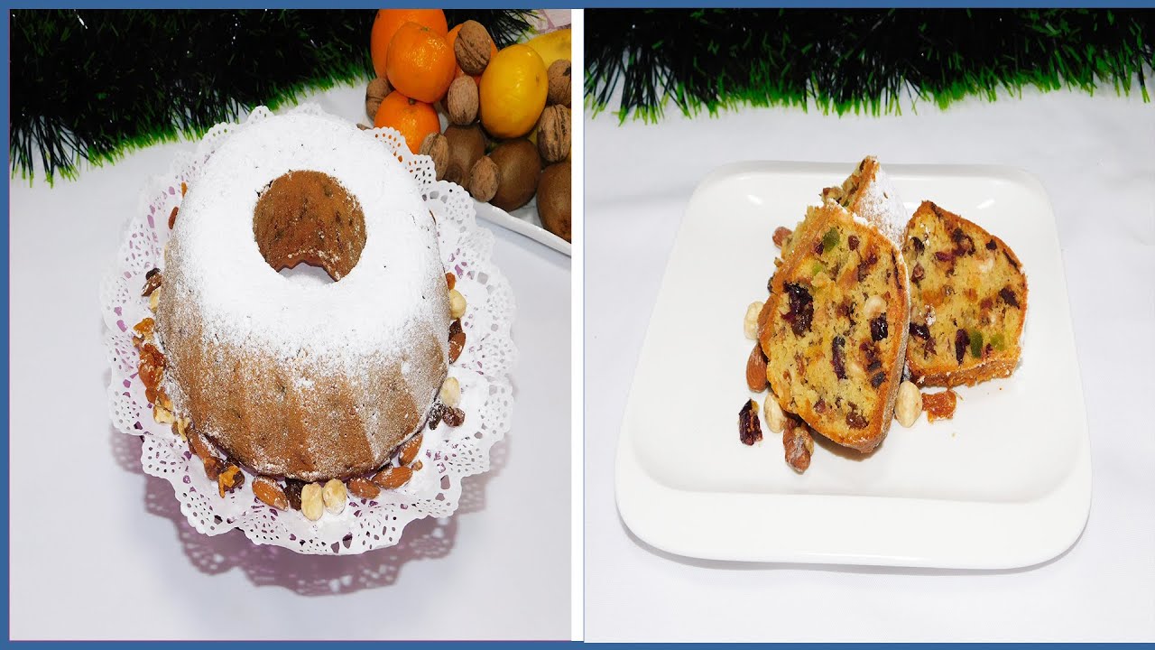 Boziken kolac  so suvo ovosje  se topi vo usta  / Christmas cake / Божиќен колач