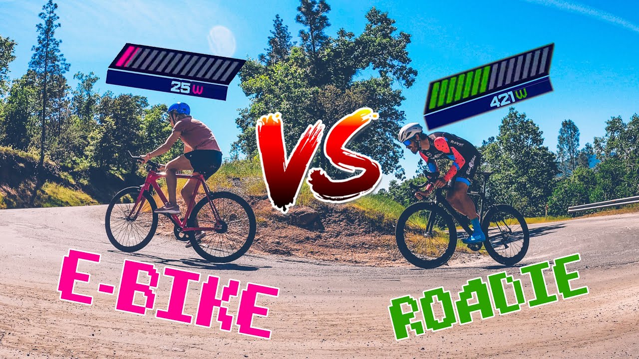Road Cyclist VS Stay at Home Mom on an E-BIKE! (Can I beat her in a race?)