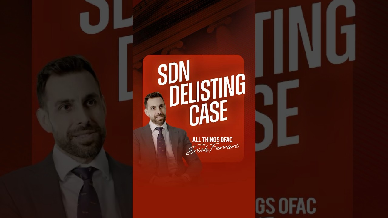 SDN Delisting #ofac #sanctionslaw #economicsanctions