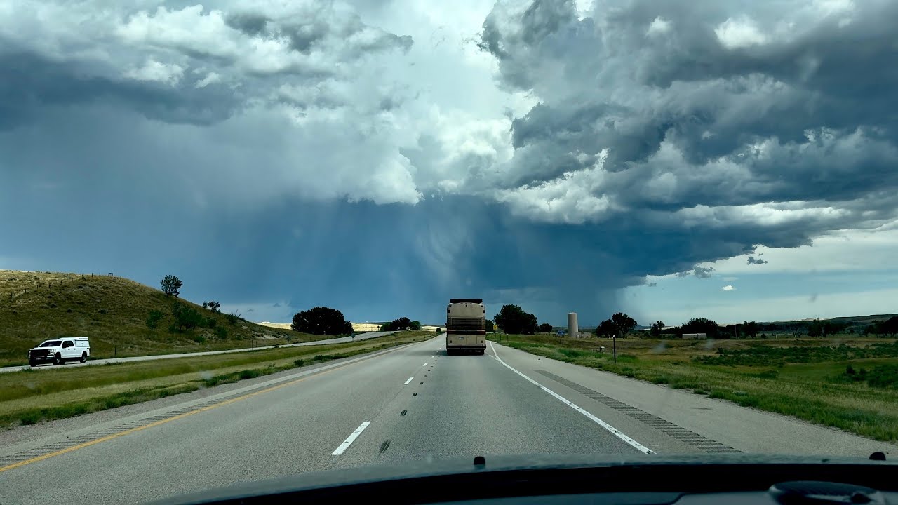 Billings Montana to Rapid City South Dakota |Driving through a Midwestern Thunderstorm 