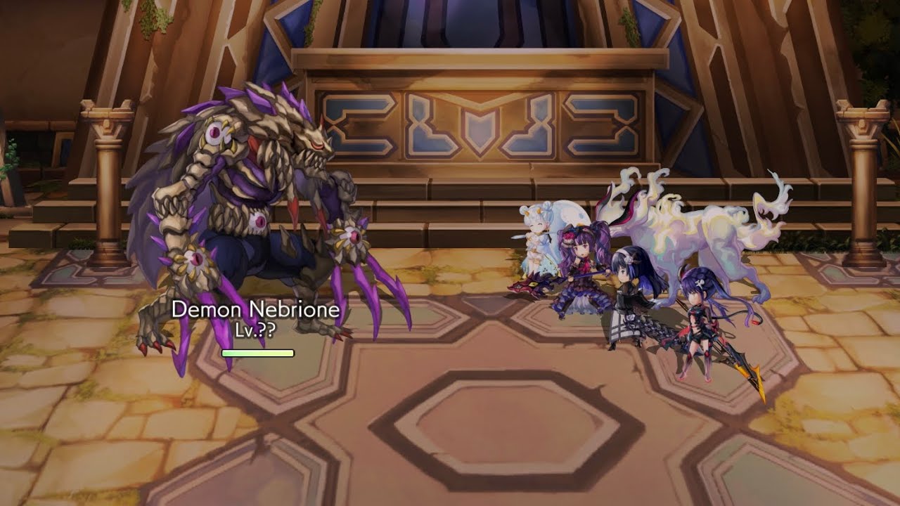 Another Eden Demon Nebrione | Ancient Evils | Pierce Zone Feat Alters Toova & Hismena