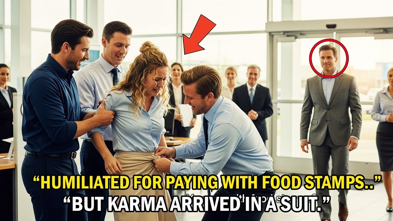 Car Dealers Mocked Her for Using Food Stamps — Seconds Later, Her Billionaire Husband Shut Them Down