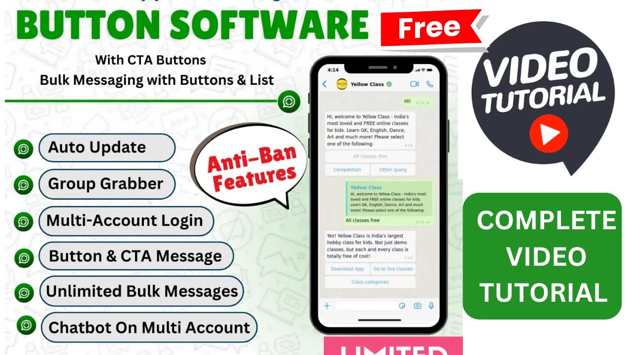 button sender bulk WhatsApp marketing | Button Sender Software | Global Button Sender New Version
