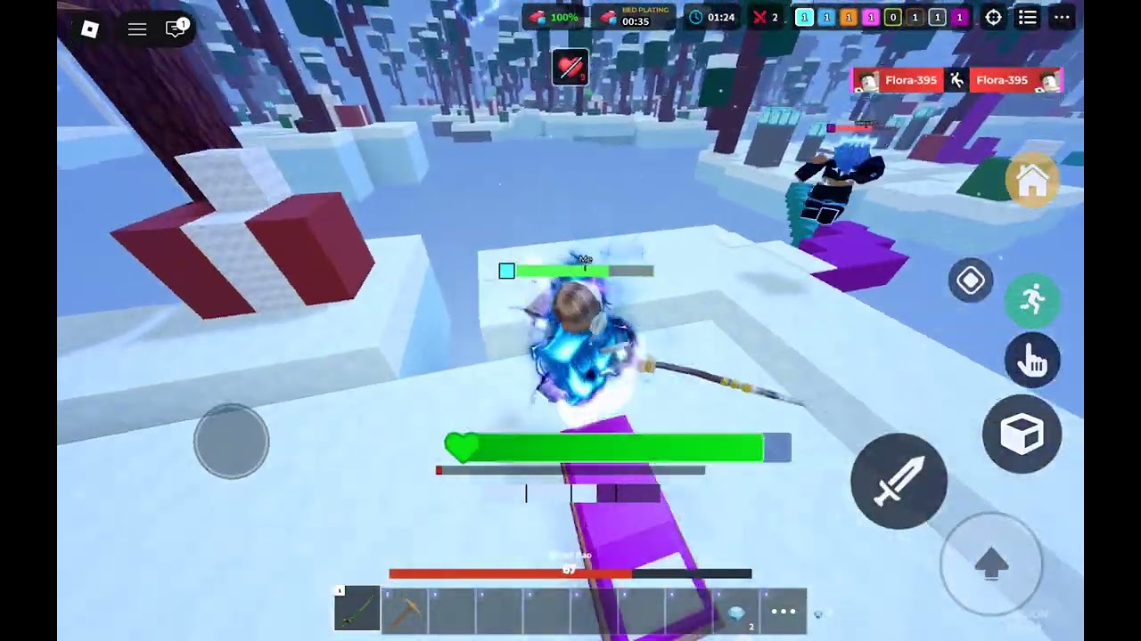 Playing solos in roblox bedwars