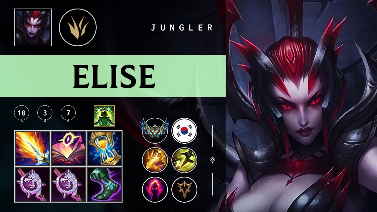 Elise Jungle vs Xin Zhao - KR Challenger Patch 26.06