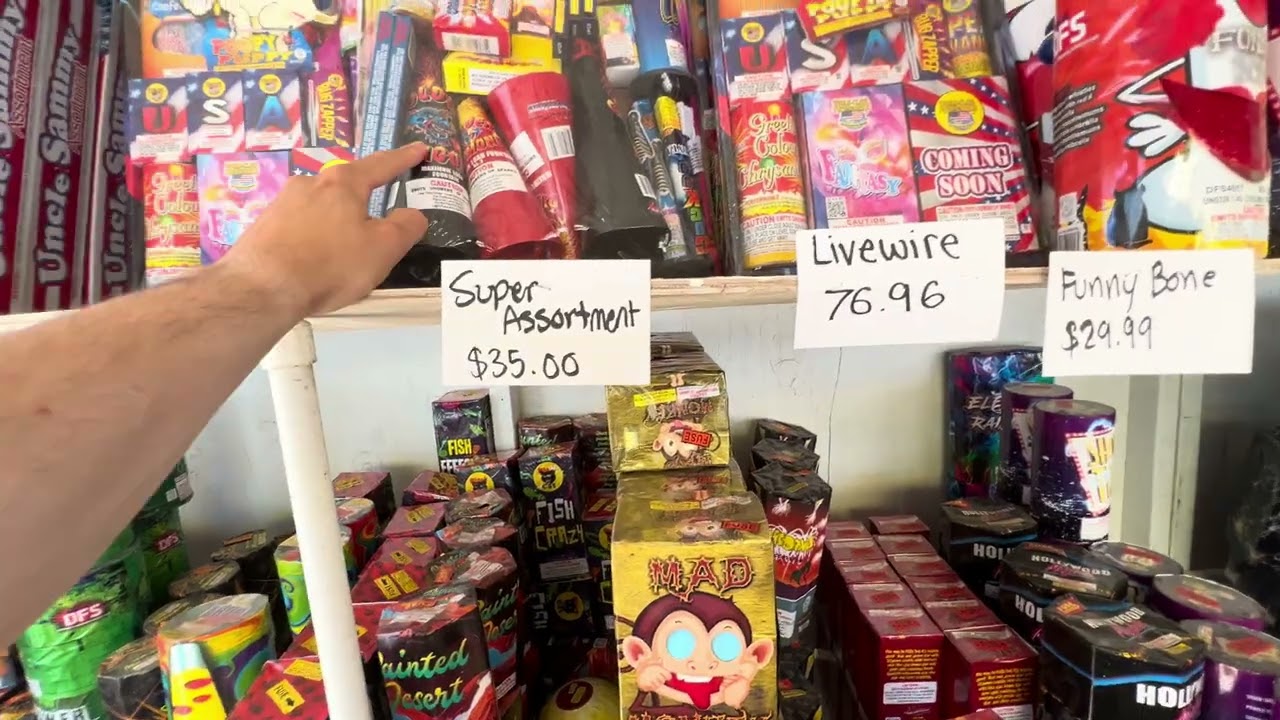 2024 Fireworks Unlimited Stand! Modesto Firework stand walk through! MUST HAVE ITEMS!