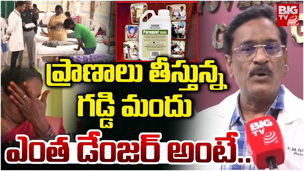ప్రాణాలు తీస్తున్న గడ్డి మందు ఎంత డేంజర్ అంటే.. | Paraquat Dichloride Herbicide | BIGTV
