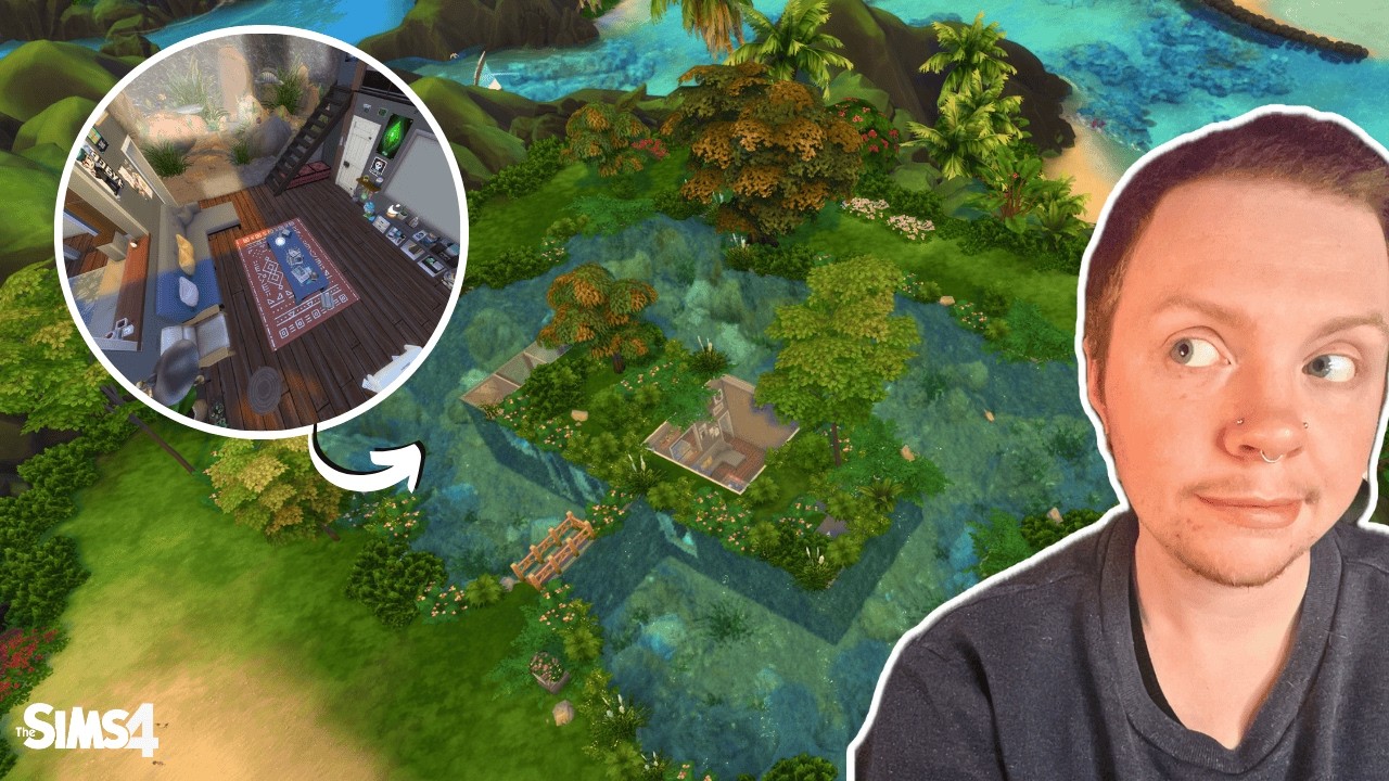 Building an UNDERWATER HOUSE in Sims 4!