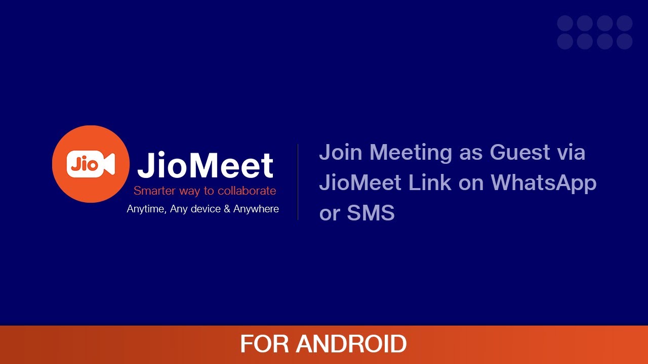 How to Join a Meeting as a Guest through JioMeet Link on WhatsApp or SMS | Android