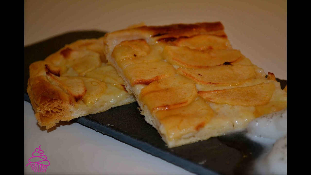 Tarta de manzana crujiente. Repostería