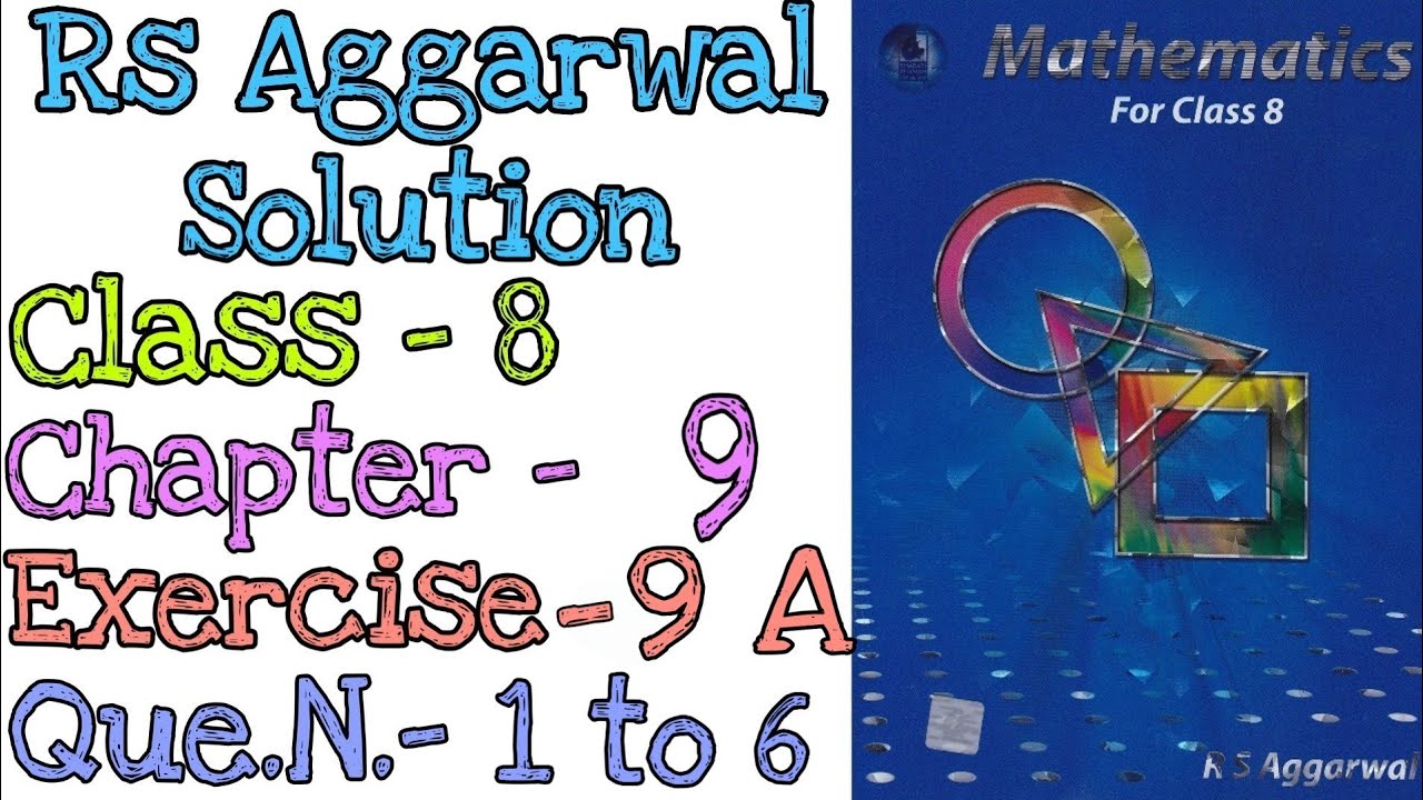Percentage | Class 8 Exercise 9A Question 1 to 6 | Rs Aggarwal | Md Sir