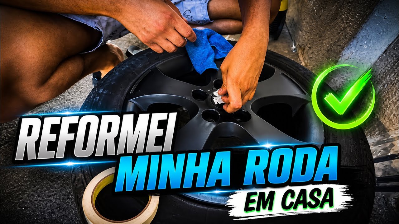SERA QUE FICA BOM?🤔 RODAS PINTADAS de PRETO FOSCO PINÇA DOURADA 😱😱😱