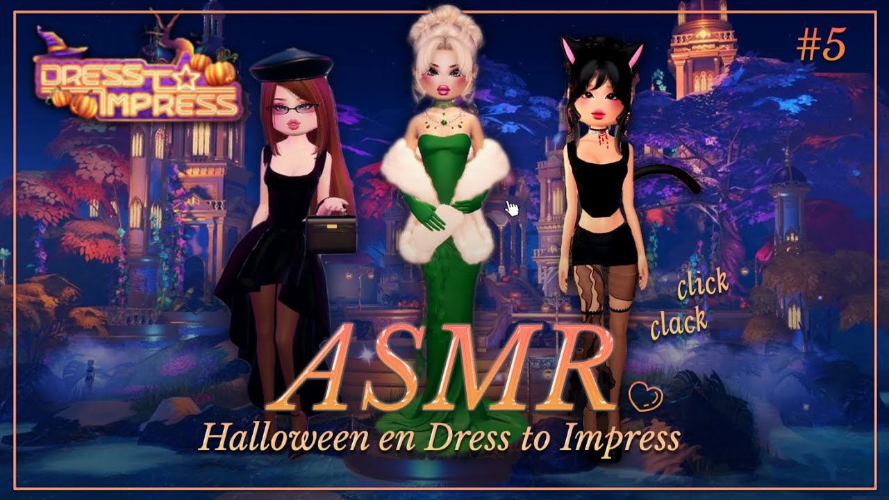 ASMR ✧ ¿Probamos la actualización de Halloween en Dress to Impress? #5 🎃🔮 [Binaural] [Códigos]