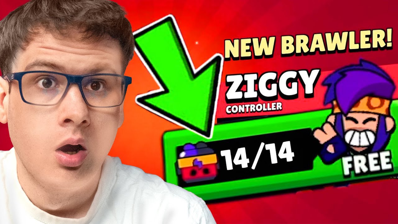 PUSHAMO NOVOG BRAWLERA Ziggy na 1000 TROFEJA I 100k! Dan 30
