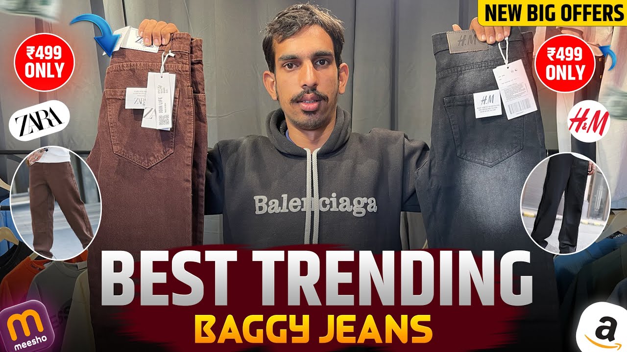 Relaxed Fit Jeans Under budget | Baggy Straight fit jeans relaxed ✨ 