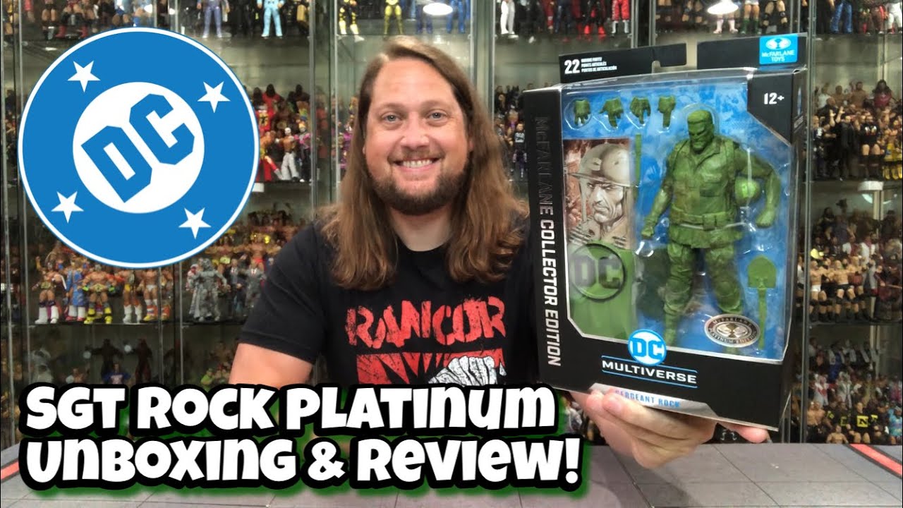 Sgt Rock DC Multiverse Platinum McFarlane Toys Unboxing & Review!
