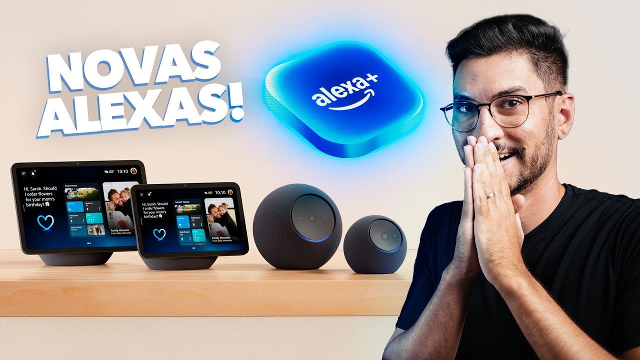 Novas ALEXAS com IA chegaram! (finalmente) Echo Dot Max, Echo Studio e Echo Show 8 e 11.