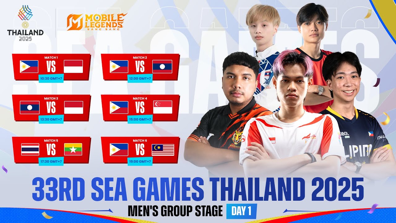 🔴 LIVE | SEA Games 33rd | Men's Group Stage Day 1 | FIlipino