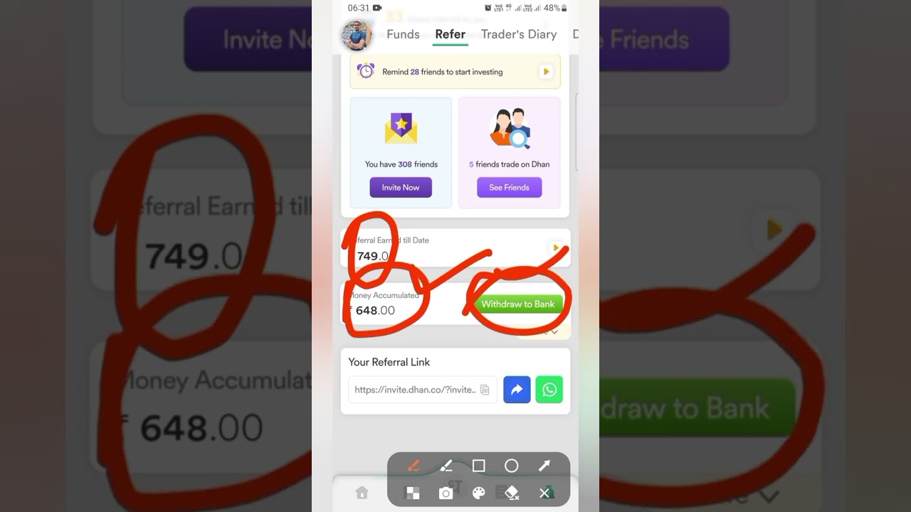 Dhan App Refer and Earnings Kaise hoti he