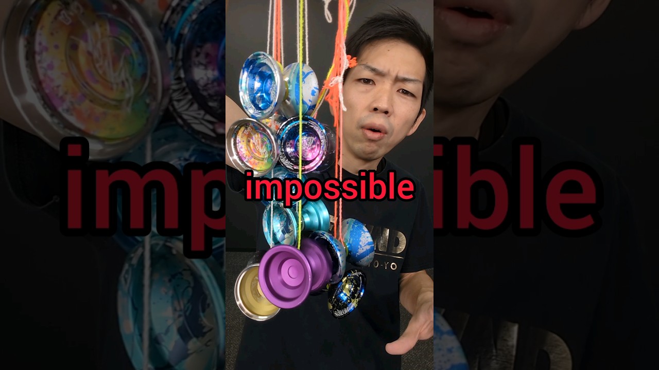 [IMPOSSIBLE] Do a trick with 10 yoyos #yoyo #shorts