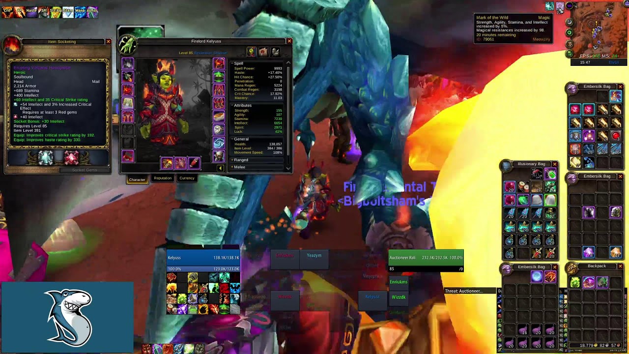 Saturday 25 - Resto Shaman - Firelands hc