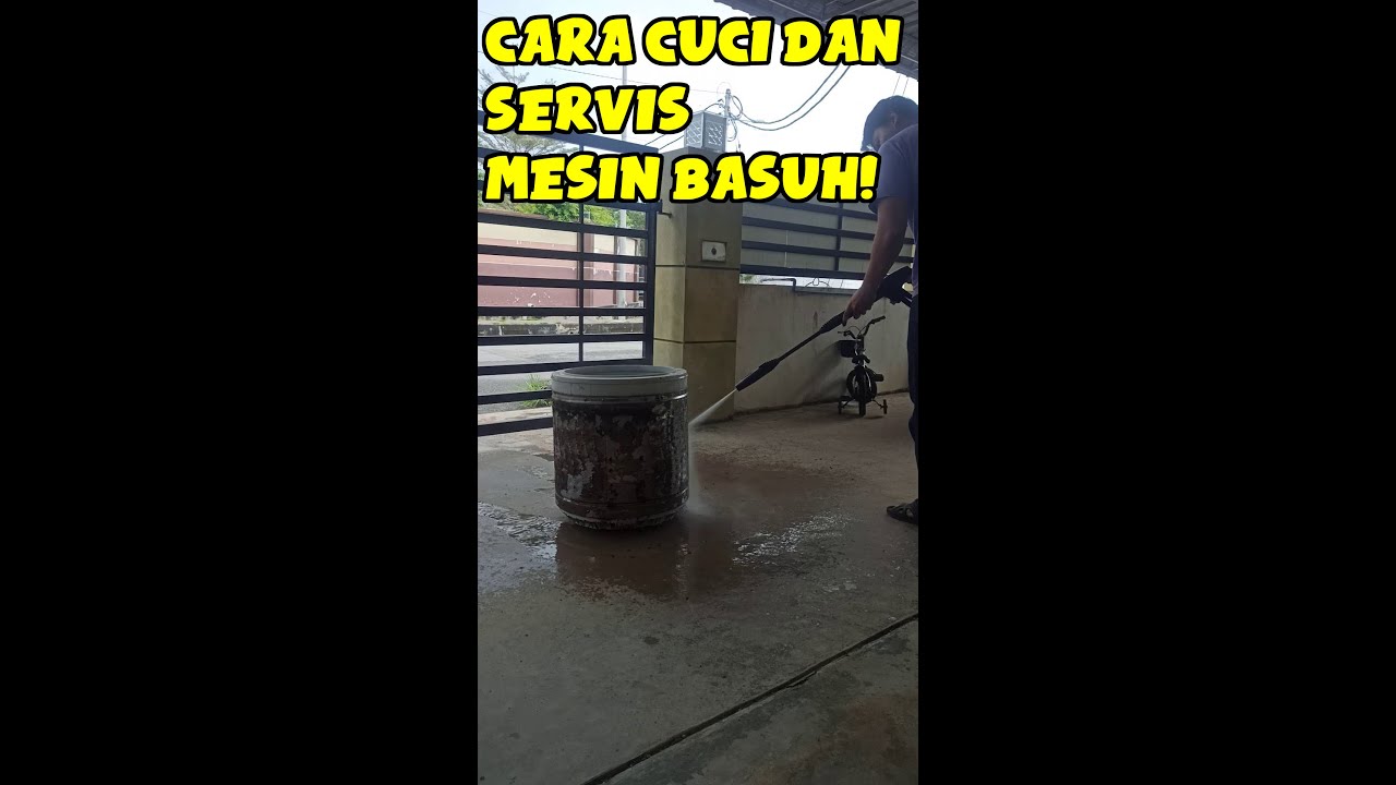 How to service and cleaning washing machine drum and pulsator Samsung (mesin basuh samsung)