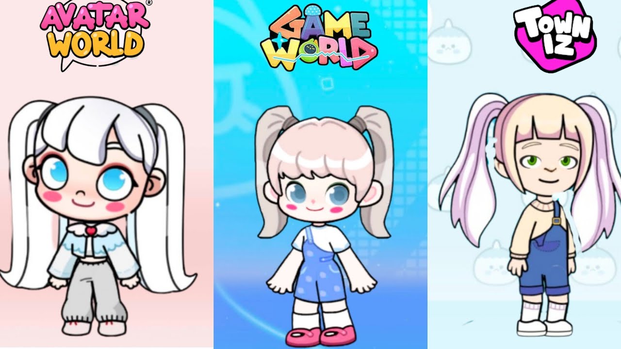 Chinnamoroll Inspired Look In 3 gameplay #gameworld #avatarworld #towniz 