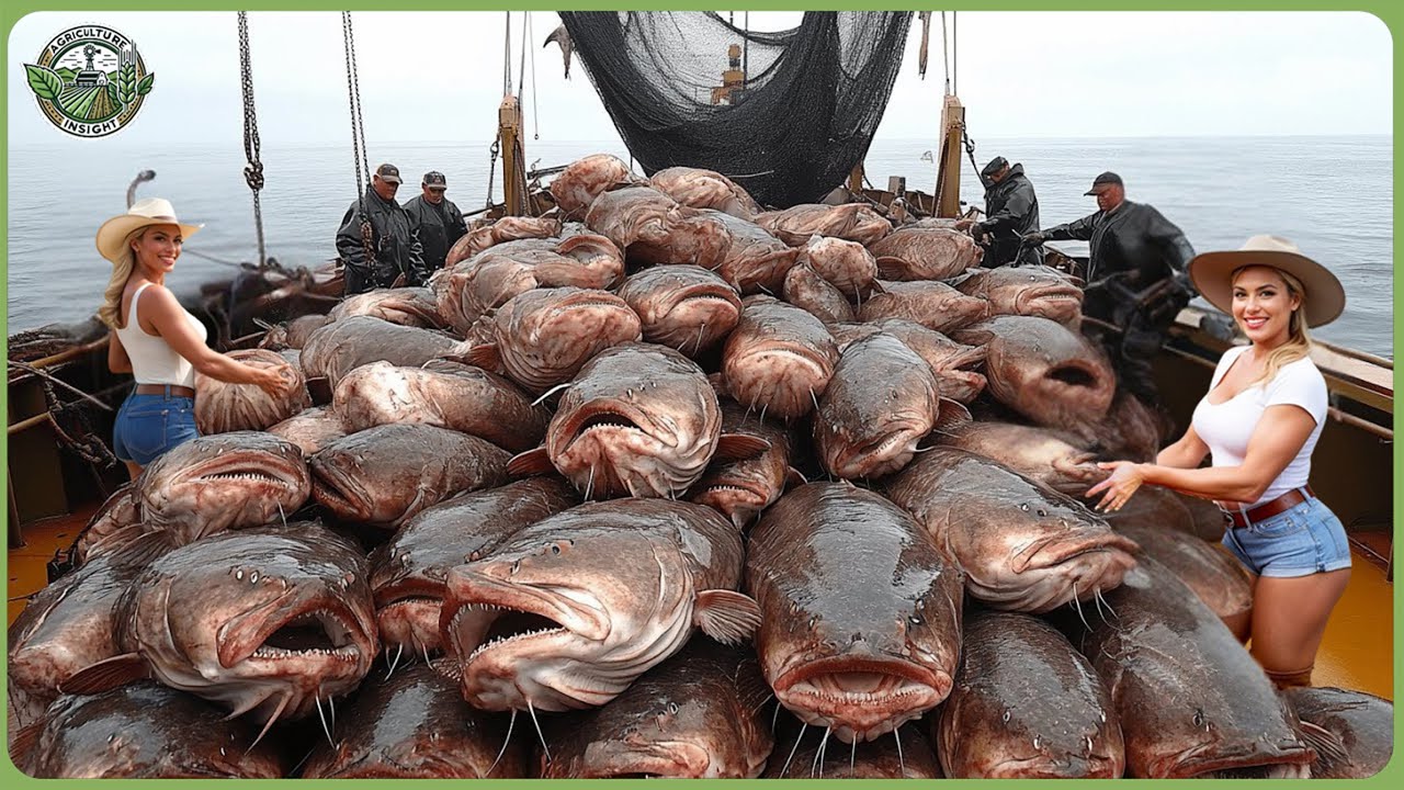 How Million Tons of Catfishes Are Raised & Processed &ndash; Incredible Catfish Farming for Meat