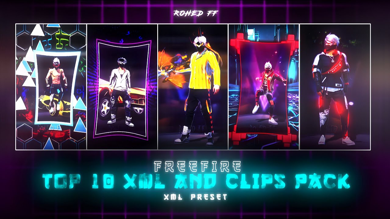 FREE FIRE TOP 10 XML CC + CLIPS | ( G - DRIVE ) 🔥| FREE FIRE CLIPS PACK | TOP 10 EMOTE CLIPS ⬇️ #ff​