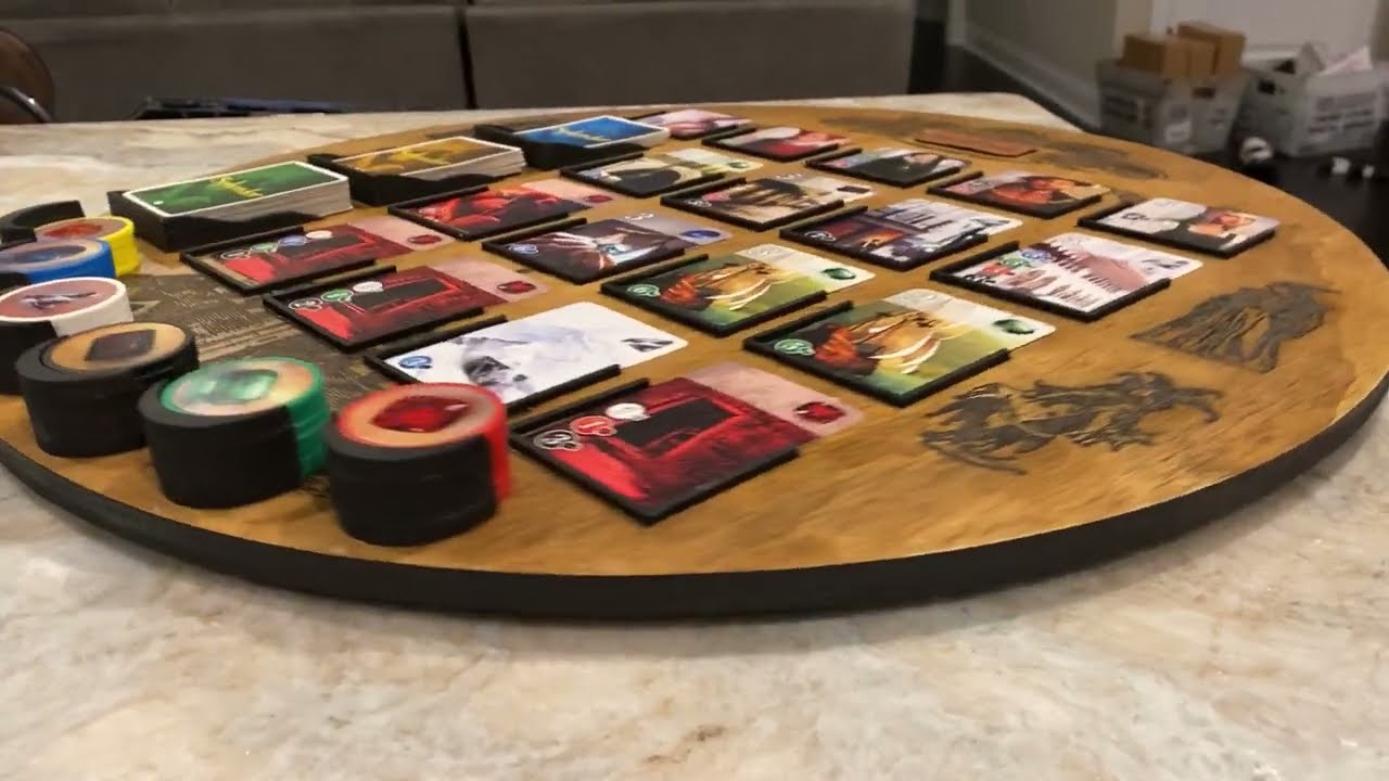 Custom Splendor Spinning Game Board