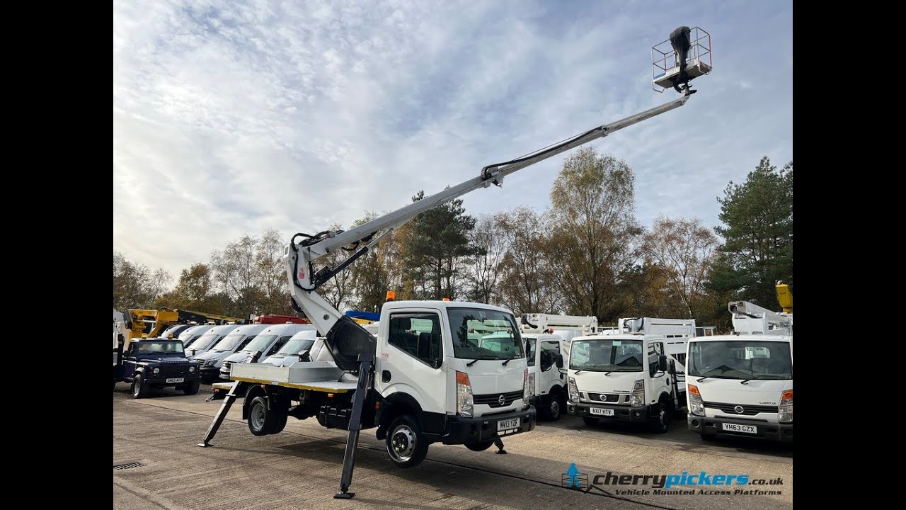 Nissan Cabstar Oil & Steel Access Platform Cherry Picker Straight Boom 18 Metre - MV13 YZF