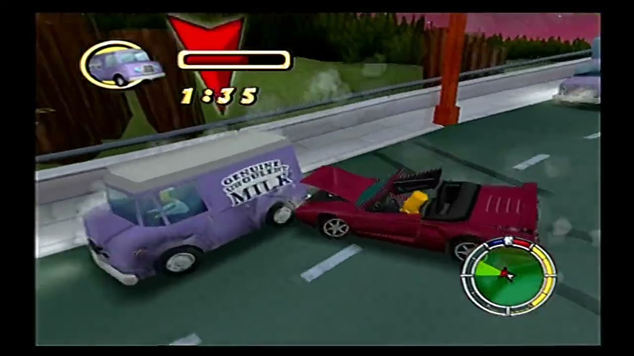 Simpsons hit and run ps2 Parte 25