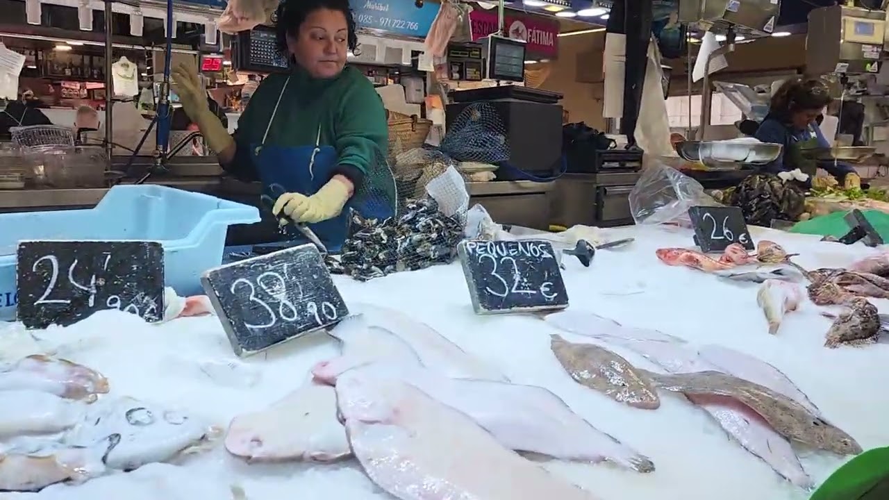 Palma de Mallorca Spanish Island Fish Market, Mercat de l'Olivar
